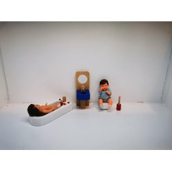 Lille badekar i tr (brugt)