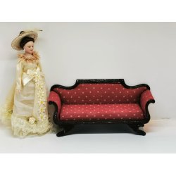 Sofa til dukkehus scala 1:12 (brugt/som ny)