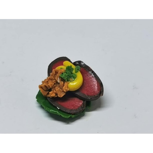 Smrrebrd med roastbeef (hndlavet)
