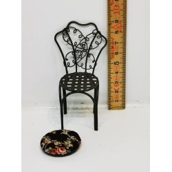 Reutter havestole i metal til dukkehus scala 1:12 (ny)