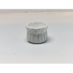 Skl/kurv i gips (brugt)