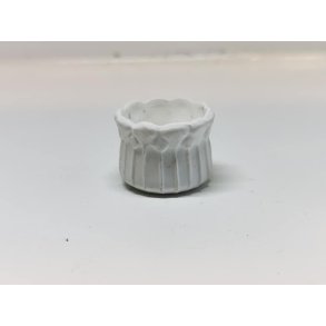 Skl/kurv i gips (brugt)