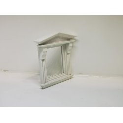 Victoriansk vindue i hvidmalet tr (brugt/som nyt)