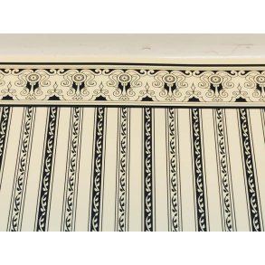 Tapet mrkebl og creme farvet (nyt)