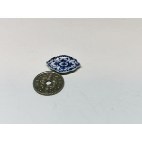 Bl Musselmalet rombeform fad (nyt)