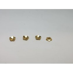 4 perle skle i metal (nye)