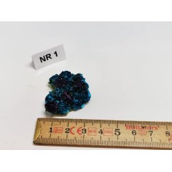 Bl hjerte Halloween/gravsted buket (hndlavet)