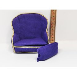 Lilla sofa til dukkehus scala 1:12 (hndlavet)