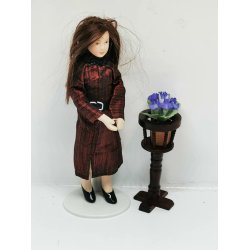 Blomster sjle i tr (ny)