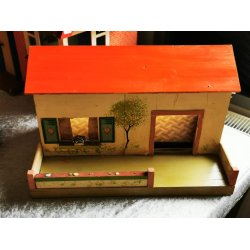 Fint lille dukke eller nisse hus (antik) muligvis Dansk fngselslegetj  