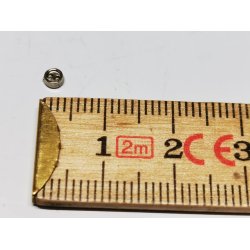 Slv knap 0,4 cm (ny)