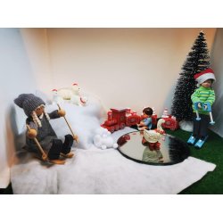 5 stk Pompon / snebold (ny)