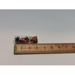 Glas krukke med lakridskonfekt og kork prop (ny/hndlavet)