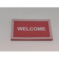 Drmtte i rd til dukkehus eller nissehus (ny)