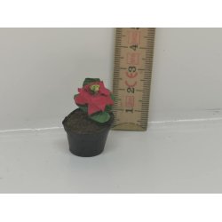 Julestjerne i potte (hndlavet)