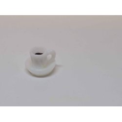 Kaffekop i plastik til Dukkehus scala 1:16/1:18