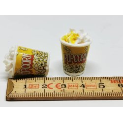 Popcorn Bger (nyt) til dukkehus scala 1;12