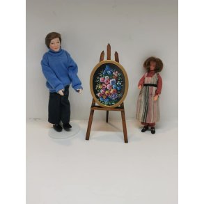 Blomster maleri af Else Marie Foged (hndmalet)