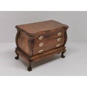 Mini Mundus Kommode i tr til dukkehus scala 1:12 (brugt/som ny)