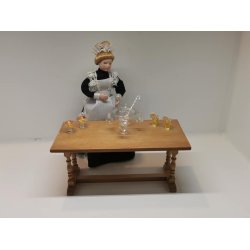 Bowle med glas og se i rigtig glas (brugt/som nyt)