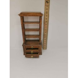 Mini Mundus reol med skuffer (brugt/som ny)