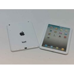 Ipad hvid i metal (ny)