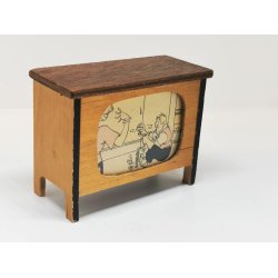 Fjernsyn til dukkehus scala 1:12 (antik)