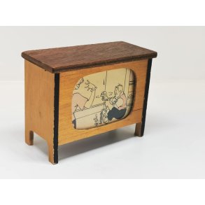 Fjernsyn til dukkehus scala 1:12 (antik)