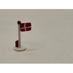 Lille flag i resin (hndlavet)