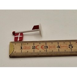 Lille flag i resin (hndlavet)