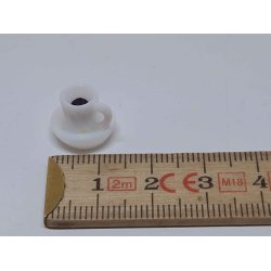 Kaffekop i plastik til Dukkehus scala 1:16/1:18