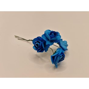 Buket med bl roser (brugt)