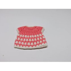 Barne kjole lyserd (nr 2) (hndlavet)