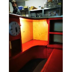 Kbmands butik med lys scala 1:12 (gammel dansk fngsel legetj)