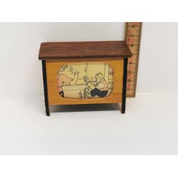 Fjernsyn til dukkehus scala 1:12 (antik)