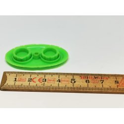 Fad med 2 skle i plastik (brugt)