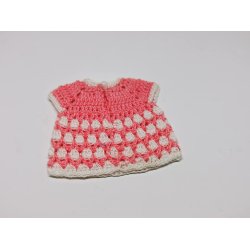 Barne kjole lyserd (nr 2) (hndlavet)