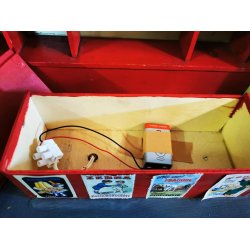 Kbmands butik med lys scala 1:12 (gammel dansk fngsel legetj)