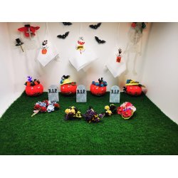 Halloween/gravsted buket (hndlavet)
