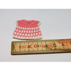 Barne kjole lyserd (nr 2) (hndlavet)