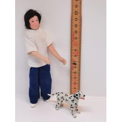 Dalmatiner porcelns hund (limet)