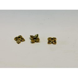 3 perleskle i metal (nye)