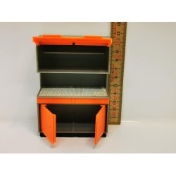 Kkkenbord/skab i plastik (brugt)