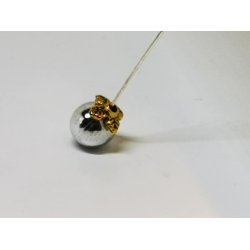 3 perleskle i metal (nye)