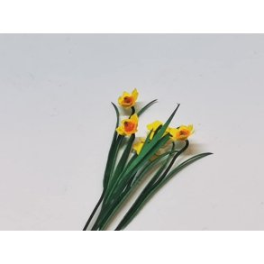 Pskelilje gul/orange (hndlavet) PR STK