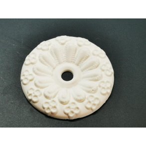 Rosette i gips 4 cm (hndlavet)