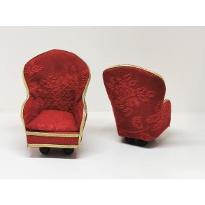 Lnestol til dukkehus scala 1:12 (hndlavet)