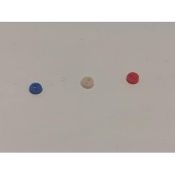 Miniature knap i plastik (ny) 0,3 cm