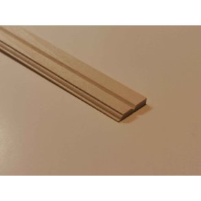 Fodliste/gerigt 2x15 mm