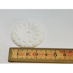 Rosette i gips 4 cm (hndlavet)